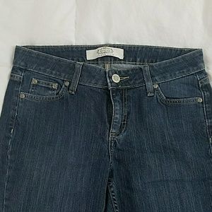 Dark wash boot cut jeans